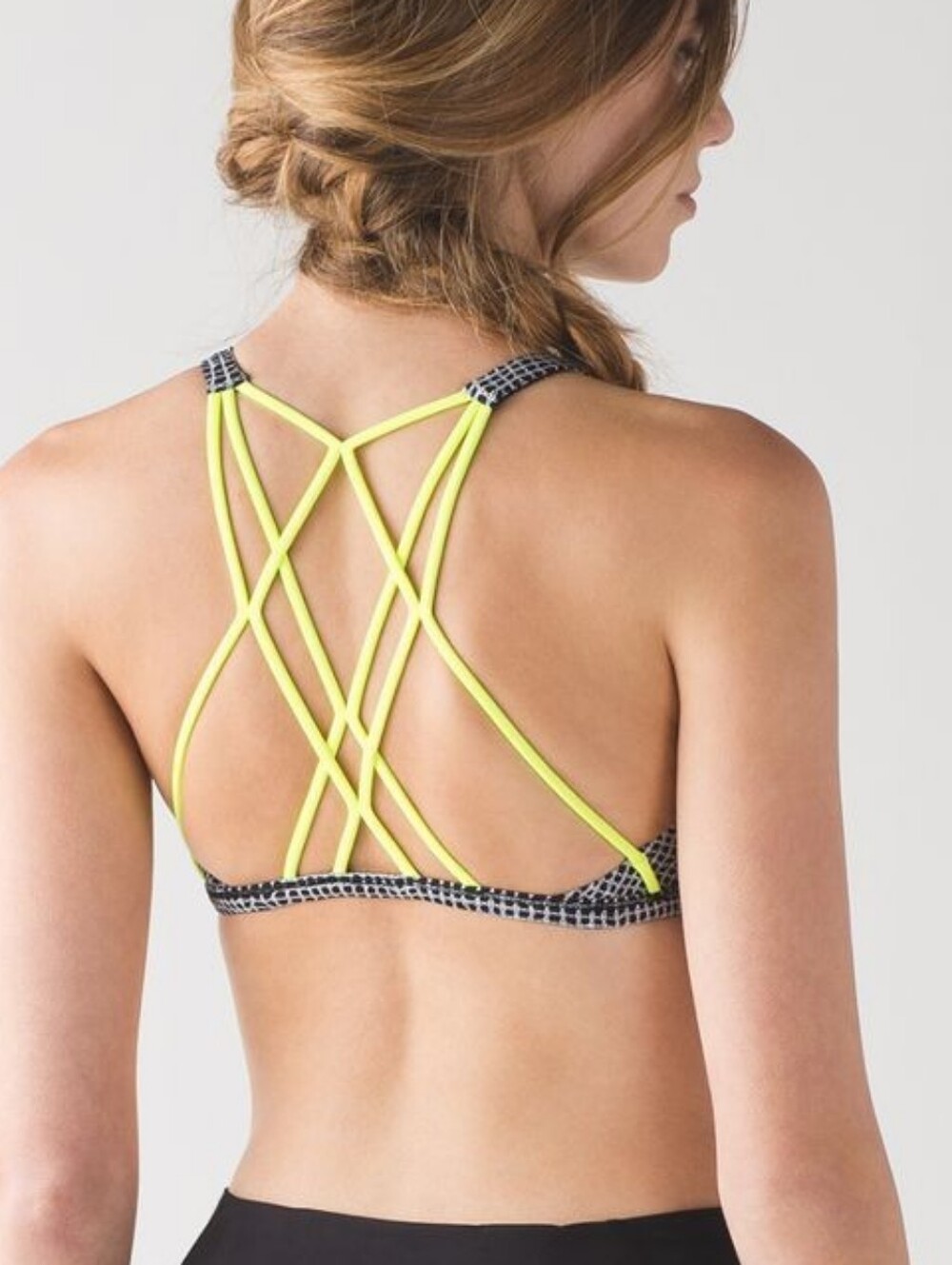 Lululemon 2016 Free To Be Zen BraFall Net White Black / Ray